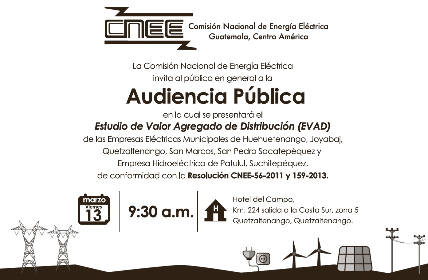 Audiencia Pública, EVAD de Huehuetenango, Joyabaj, Quetzaltenango, San Marcos, San Pedro Sacatepéquez y Patulul
